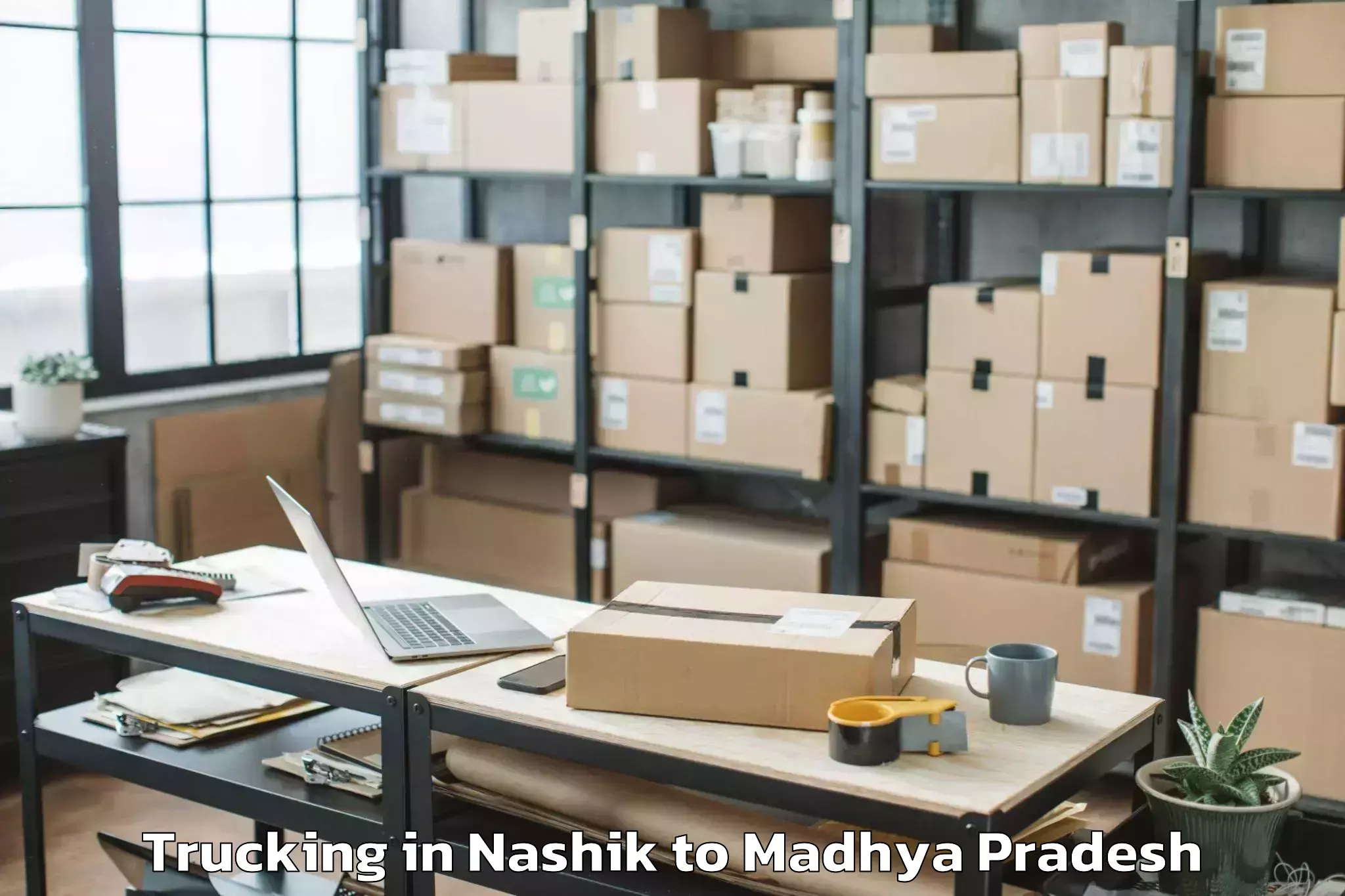 Book Nashik to Pathariya Trucking Online